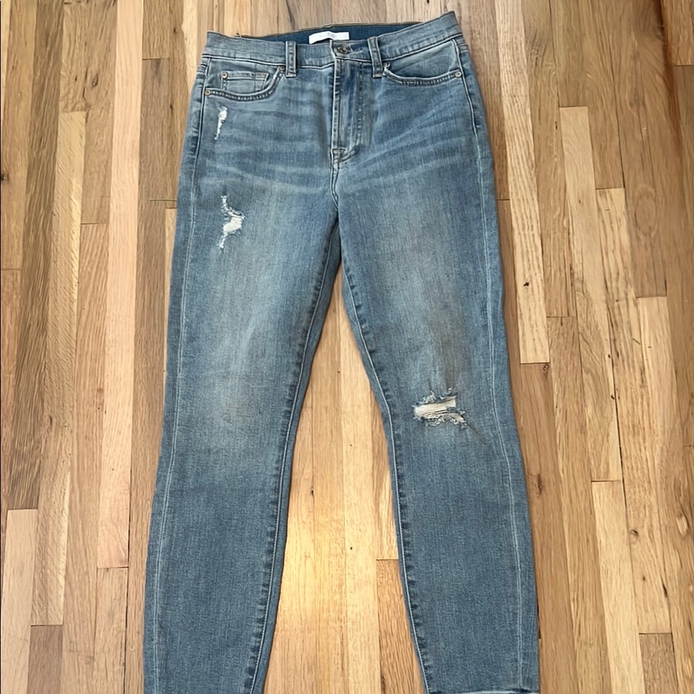 Distressed Blue Jeans -For All Man Kind